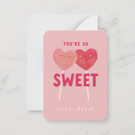 Du bist so süße Kinder Klasse Valentine Mitteilungskarte