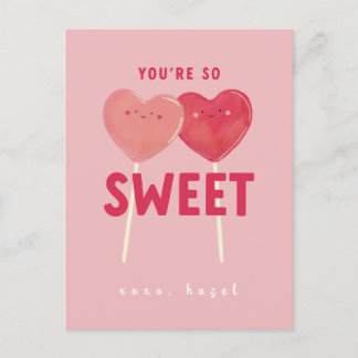 Du bist so süße Kinder Klasse Valentine Postkarte