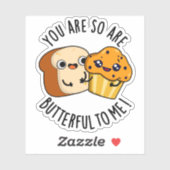 Du bist so überheblich zu mir lustige Essenspuppe Aufkleber (Blatt)