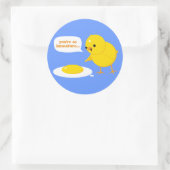 Du bist so unreif... runder aufkleber (Tasche)