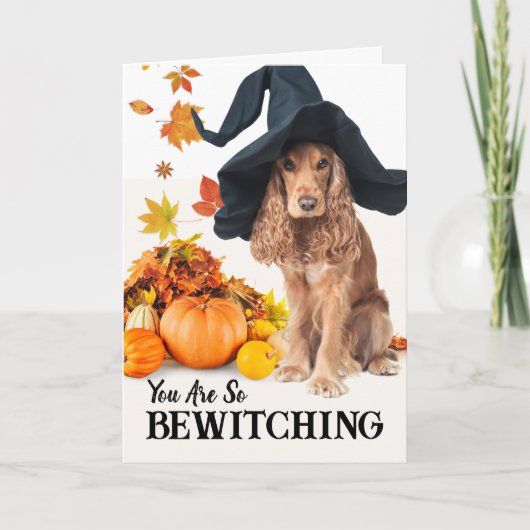 Du bist so zauberhaft Halloween Cocker Spaniel Karte (Vorderseite)