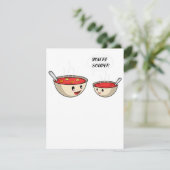 Du bist Souperkoch und Soup Lover Einladung (Stehend Vorderseite)