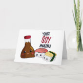 Du bist Soy Phantastisch Kawaii Sushi Blank Note C Karte (Vorderseite)