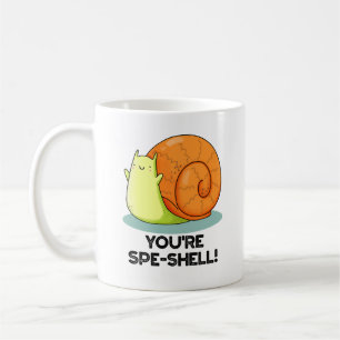 Du bist Spe-shell Lustige Schnecken-Wortspiel Kaffeetasse