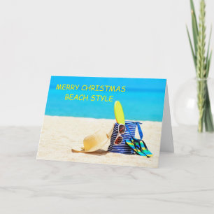DU BIST "SPEZIELL" STRAND WEIHNACHTSGRUSS KARTE