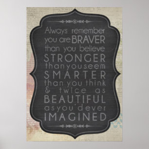 Du bist stark poster