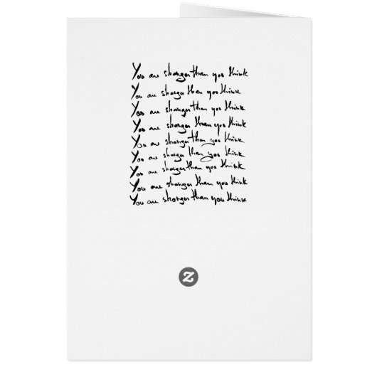 Du bist STÄRKER, als du denkst! (Hinten)