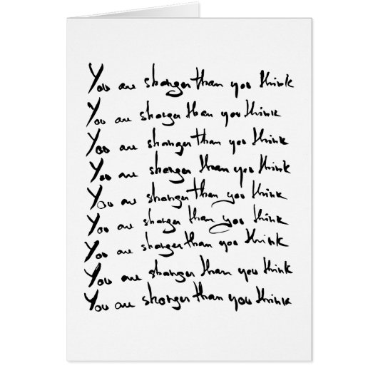 Du bist STÄRKER, als du denkst! (Vorne)