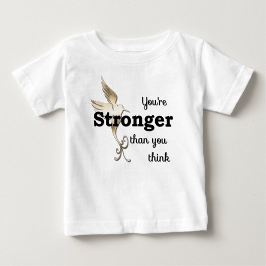 Du bist stärker als du denkst baby t-shirt (Vorderseite)