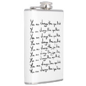 Du bist STÄRKER, als du denkst! Flachmann (Rechts)