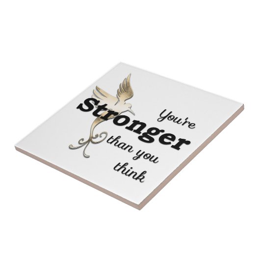 Du bist stärker als du denkst fliese (Seite)