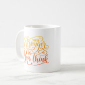 Du bist stärker, als du denkst kaffeetasse (Vorderseite Links)