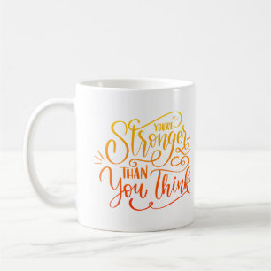 Du bist stärker, als du denkst kaffeetasse