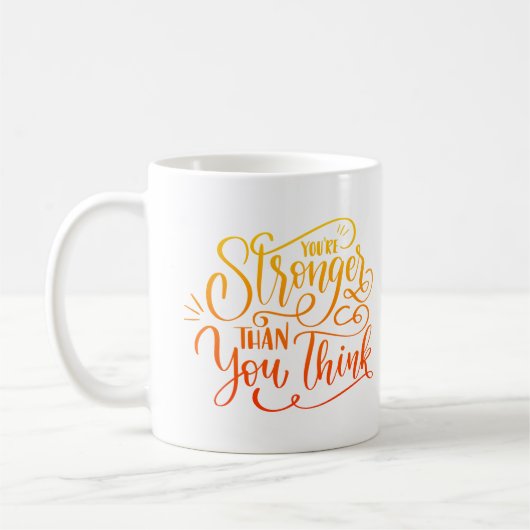 Du bist stärker, als du denkst kaffeetasse (Links)
