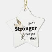Du bist stärker als du denkst keramikornament (Links)