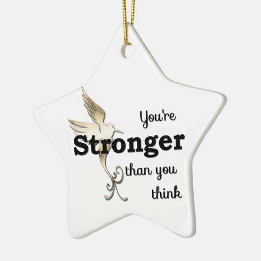 Du bist stärker als du denkst keramikornament (Links)