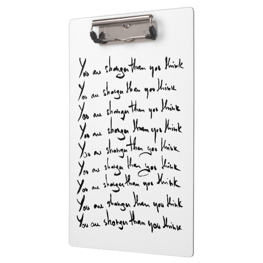 Du bist STÄRKER, als du denkst! Klemmbrett (Links)