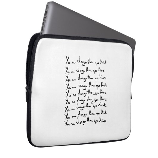 Du bist STÄRKER, als du denkst! Laptopschutzhülle (Vorne Rechts)