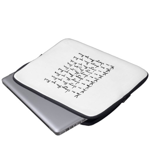 Du bist STÄRKER, als du denkst! Laptopschutzhülle (Vorne Knopf)