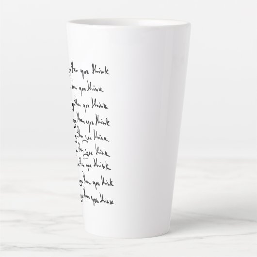 Du bist STÄRKER, als du denkst! Milchtasse (Vorderseite)