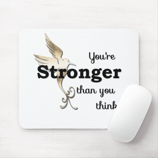 Du bist stärker als du denkst mousepad (Mit Mouse)