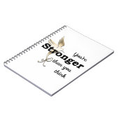 Du bist stärker als du denkst notizblock (Linke Seite)