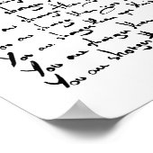 Du bist STÄRKER, als du denkst! Poster (Ecke)