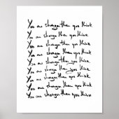 Du bist STÄRKER, als du denkst! Poster (Vorne)