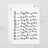 Du bist STÄRKER, als du denkst! Postkarte (Vorne/Hinten)