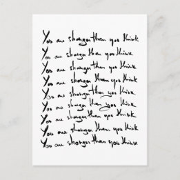 Du bist STÄRKER, als du denkst! Postkarte