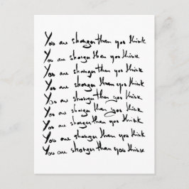 Du bist STÄRKER, als du denkst! Postkarte