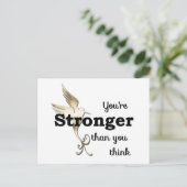 Du bist stärker als du denkst postkarte (Stehend Vorderseite)
