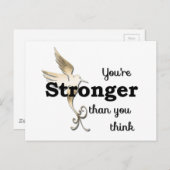 Du bist stärker als du denkst postkarte (Vorne/Hinten)
