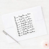 Du bist STÄRKER, als du denkst! Quadratischer Aufkleber (Umschlag)