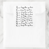 Du bist STÄRKER, als du denkst! Quadratischer Aufkleber (Tasche)