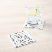 Du bist STÄRKER, als du denkst! Rechteckiger Pappuntersetzer (Vor Ort)