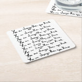 Du bist STÄRKER, als du denkst! Rechteckiger Pappuntersetzer (angewinkelt)