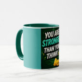 Du bist stärker als du denkst tasse (Vorderseite Links)