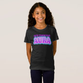 Du bist Stehend in My Aura: Funny Yoga Black T-Shirt (Vorne ganz)