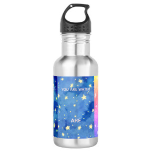 Du bist Sternenstaub, Wasser, Atem Du bist Magie Edelstahlflasche