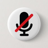 Du bist stumm. Button. Button (Vorderseite)