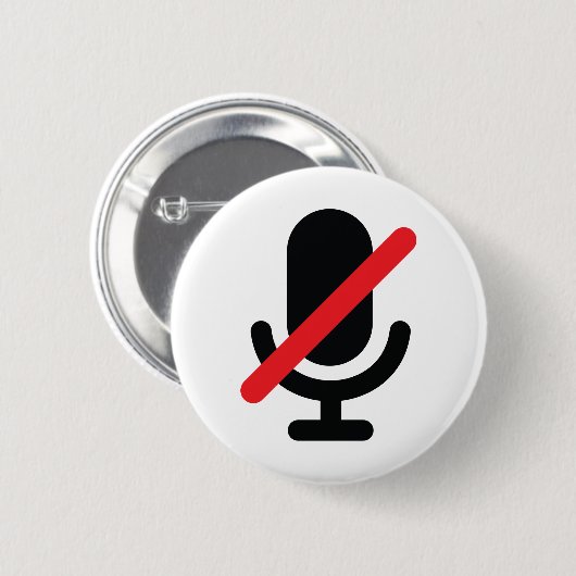 Du bist stumm. Button. Button (Vorne & Hinten)