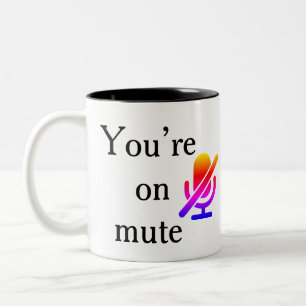 „Du bist stumm“-Firmen-Schulung Fail-Tasse Zweifarbige Tasse