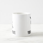 Du bist stumm kaffeetasse (Mittel)