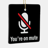 Du bist stumm keramikornament (Rechts)