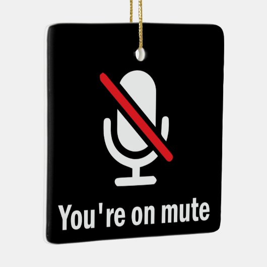 Du bist stumm keramikornament (Rechts)