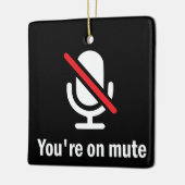 Du bist stumm keramikornament (Links)