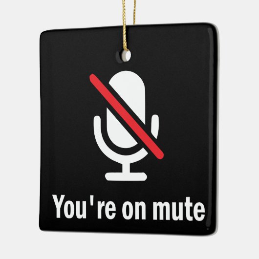 Du bist stumm keramikornament (Links)