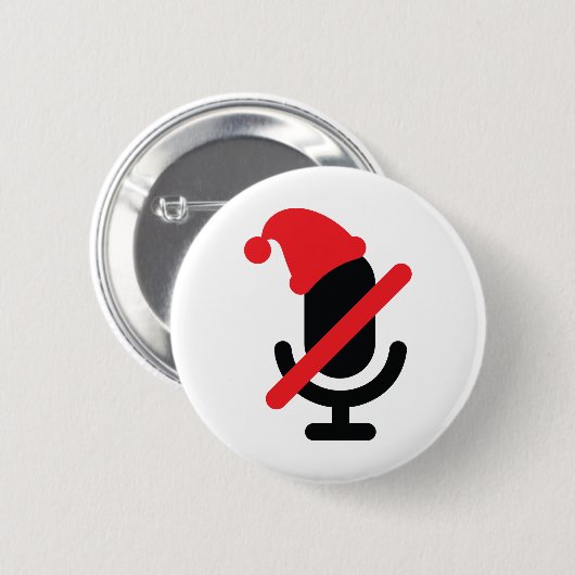 Du bist stumm. Mikrofon Urlaub. Button (Vorne & Hinten)