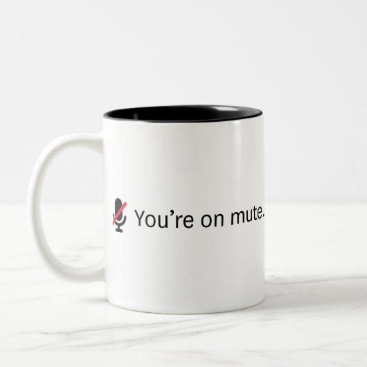 Du bist stumm. zweifarbige tasse (Links)